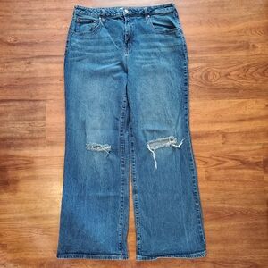 Cleo + Wolf High Rise Loose Jeans Size 34 x 32